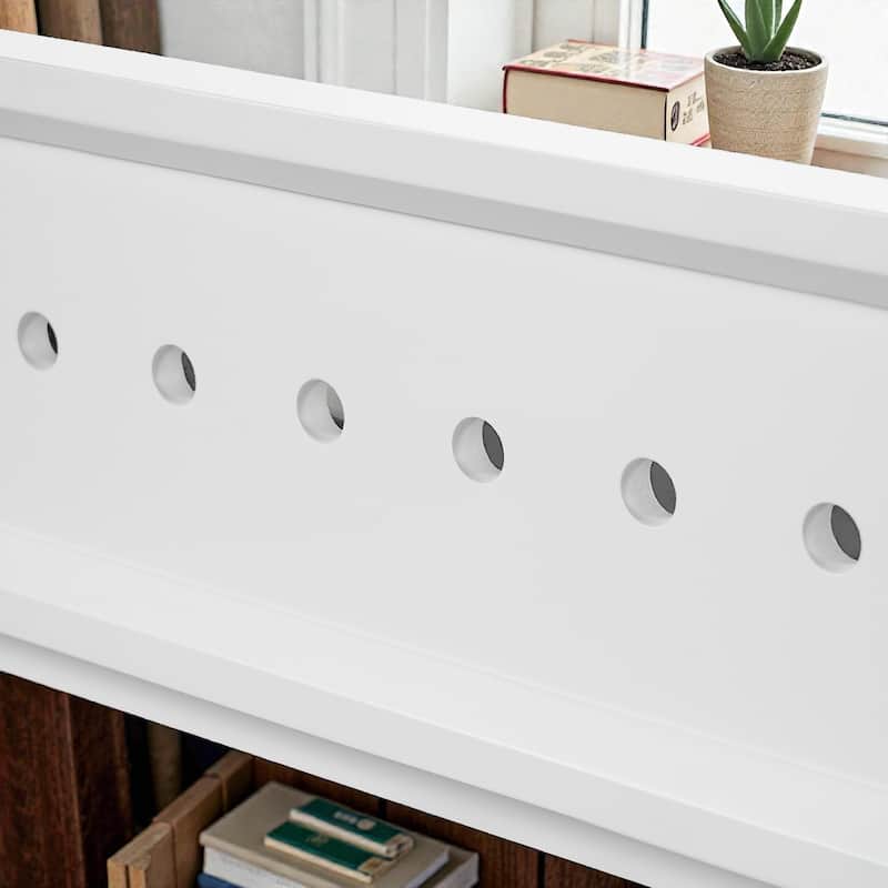 Modern Solid Wood Platform Bed, Pine Wood Queen/King Bed Frame with Slats, Stable No Box Spring