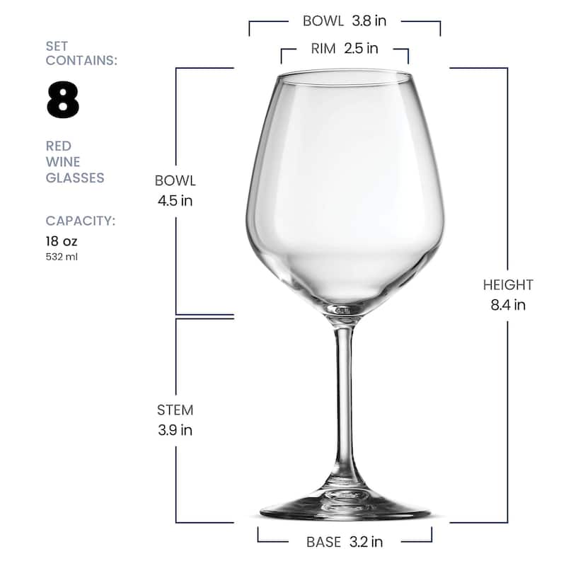 Bormioli Rocco Restaurant Wine Glasses