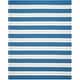 preview thumbnail 42 of 148, SAFAVIEH Handmade Montauk Caspian Stripe Cotton Flatweave Rug 10' x 14' - Blue/Ivory