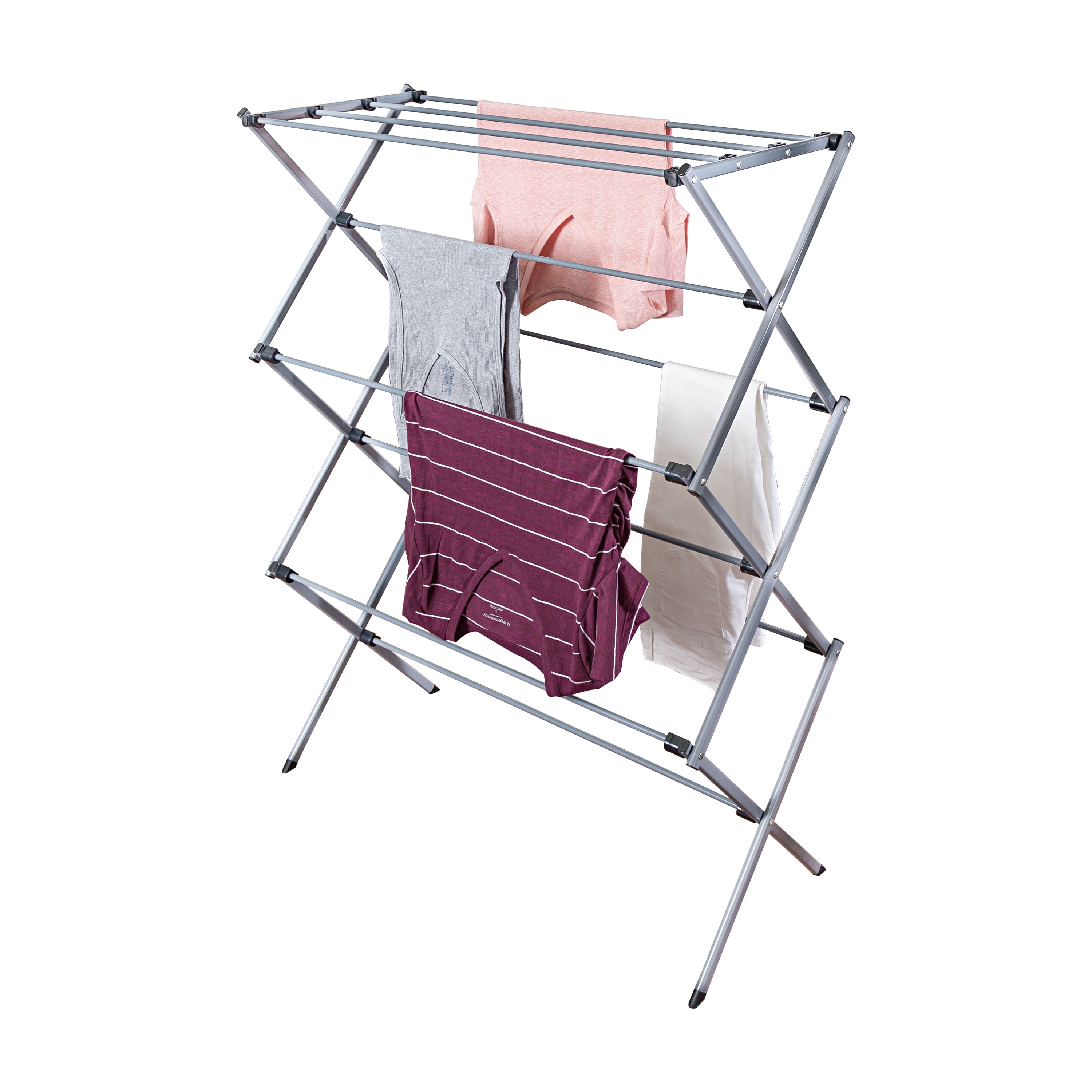 Stainless Steel Mainstays Space Saving Folding Drying Rack