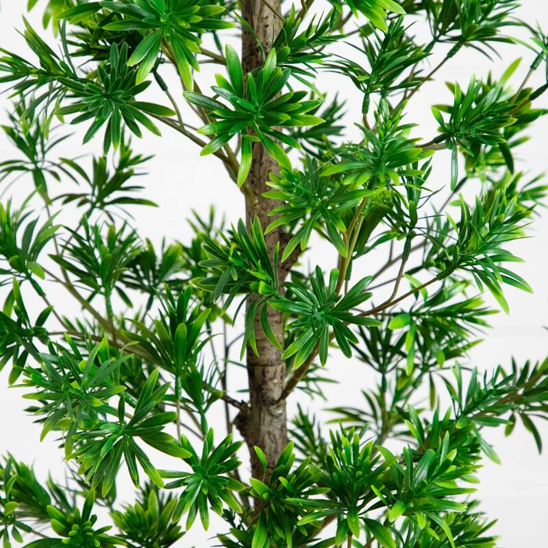 4-ft UV Artificial Podocarpus Artificial Tree (Indoor/Outdoor) - Green
