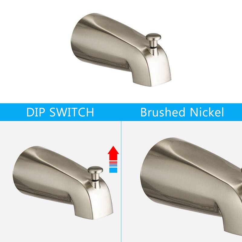 5 inch Wall-Mounted Round Completed Shower System with Handheld Shower and head shower and Tub Faucet