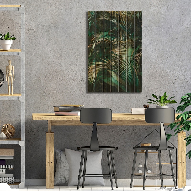 Camo Print On Wood by Honeymoon Hotel - Multi-Color