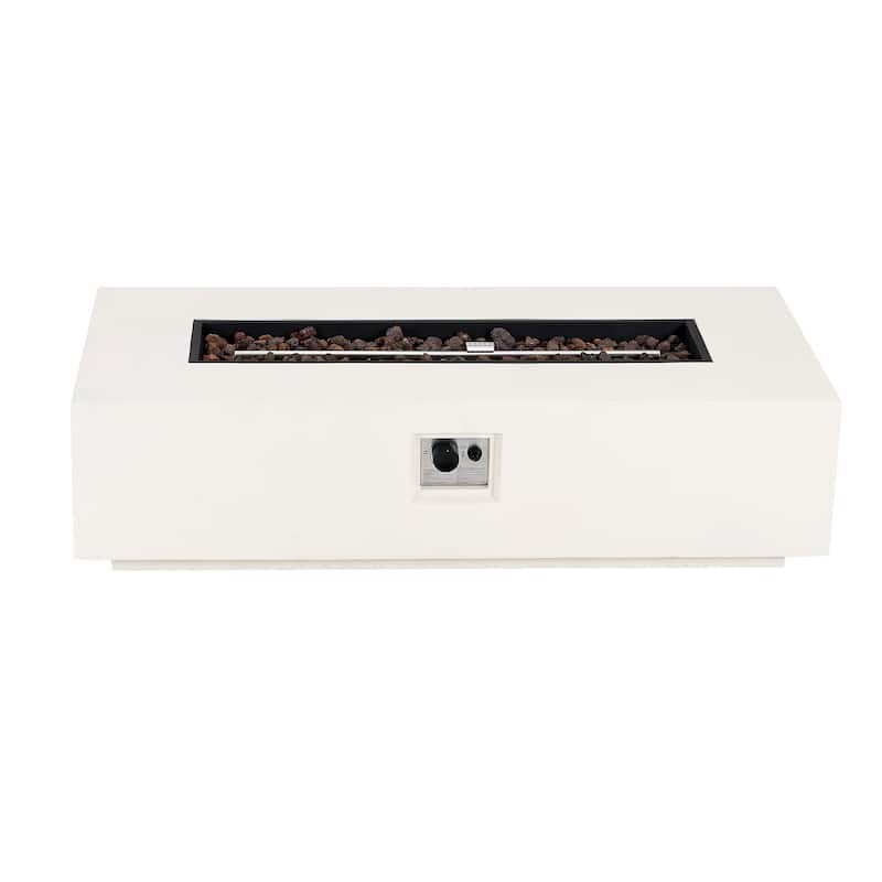 Christopher Knight Home Aidan Outdoor 50,000 BTU Rectangular Fire Pit (Tank Holder Not Included)