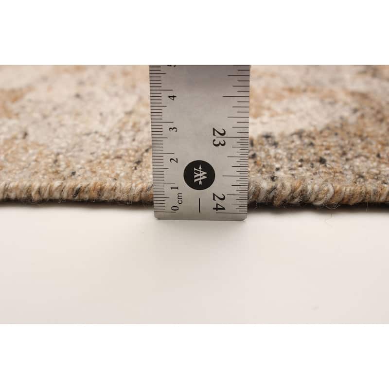 ECARPETGALLERY Flat-Weave Ankara FW Brown Wool Kilim - 5'3 x 8'0