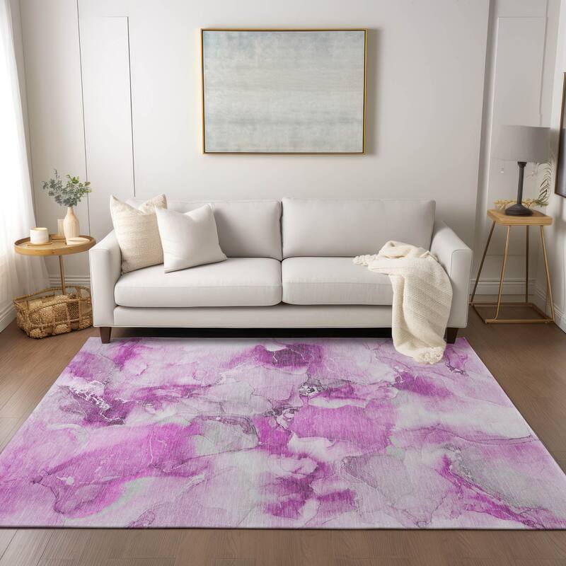 Daso Contemporary Abstract Weather Resistant Timeless Fusion Outdoor Rug