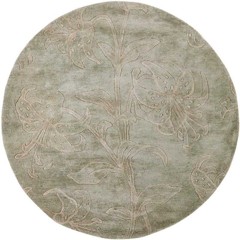 SAFAVIEH Handmade Soho Sable Floral N.Z. Wool Rug