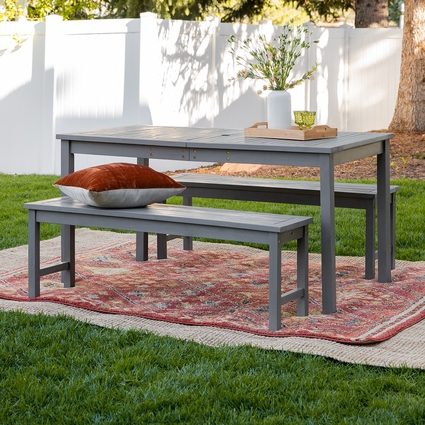 Surfside 3-piece Acacia Outdoor Dining Set by Havenside Home. Opens flyout.