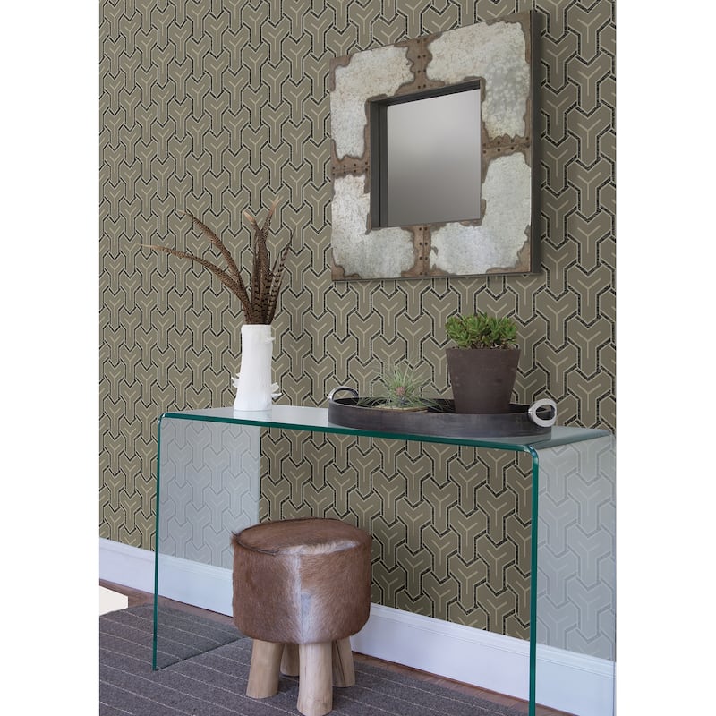 Advantage Gautier Silver Tessellate Wallpaper