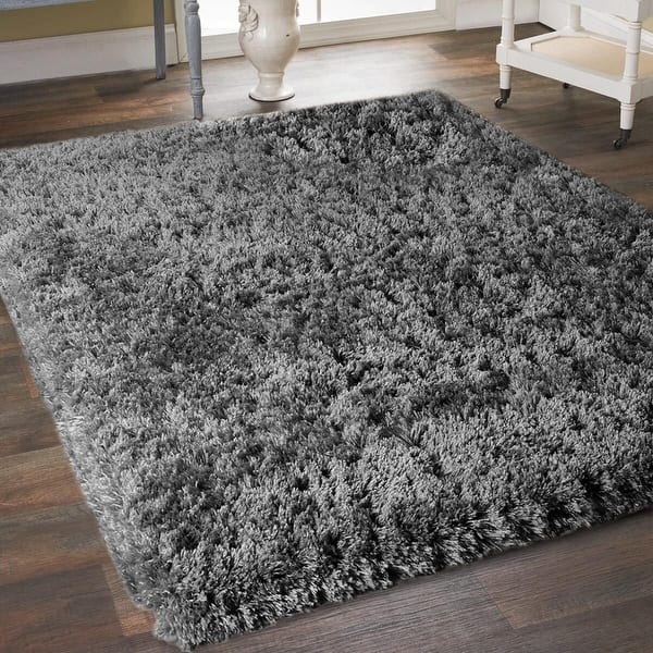 Green Mint Shaggy Rug Small X Large Trendy Thick Pile Modern Carpet Soft Touch