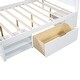 preview thumbnail 5 of 12, Full Size Platform Bed with Storage Drawer and Two Shelves, No Box Spring Needed, Sturdy MDF Construction
