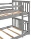 preview thumbnail 11 of 25, Built-in Design Twin over Twin Bunk Bed with Slide and Ladder,House Shape Design