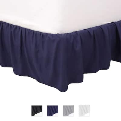 Martex 100% Microfiber Dust Ruffle Hotel Quality 16" Drop Bed Skirt