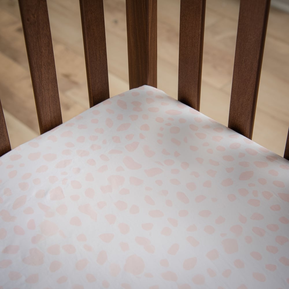 Rizzy Home Ink Dot Cotton Fitted Cribsheet - 28" X 52"