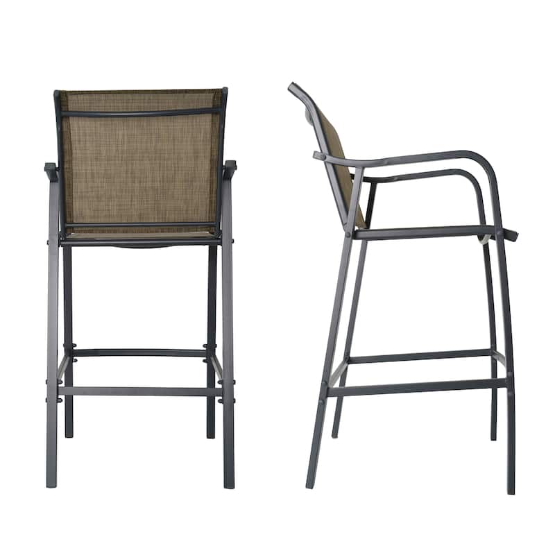 Lightweight Bar Height Barstools Outdoor Bar Stools Patio Bar Chairs - 21.3" W x 22.5" D x 44" H