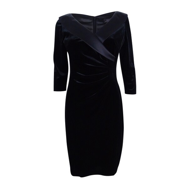 tahari portrait collar dress