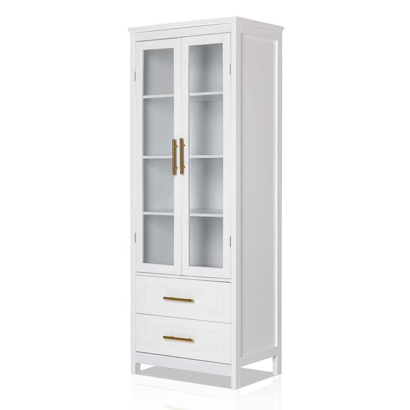 White MDF Bathroom Cabinet