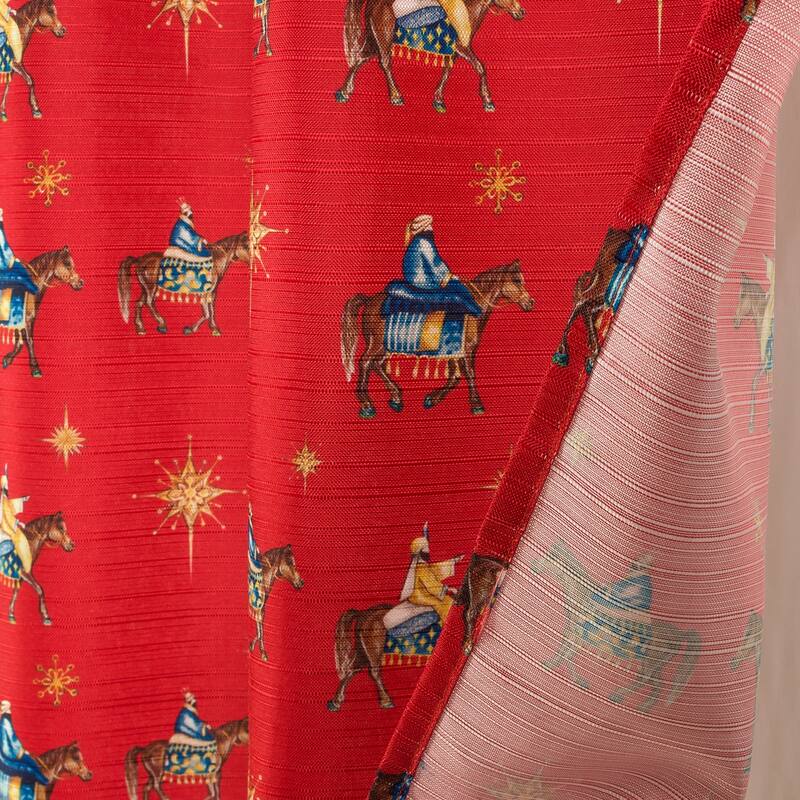 Christmas Three Kings Kitchen Curtain