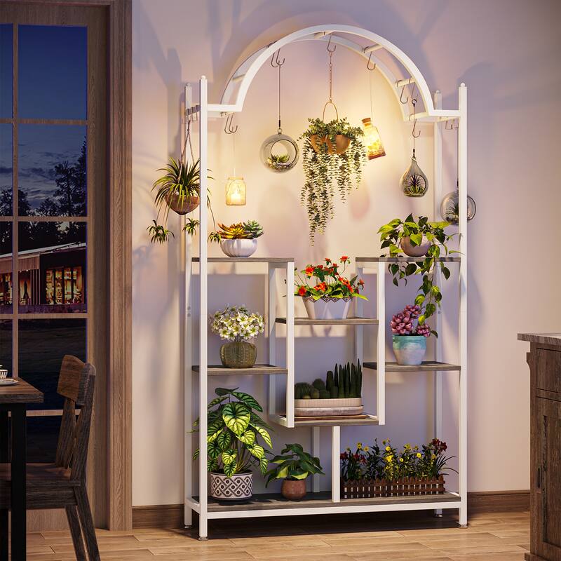 5-tier Arched Plant Stand Indoor Plant Shelf for Garden