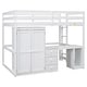 preview thumbnail 27 of 59, Loft Bed with Wardrobe, Desk and Storage Drawers