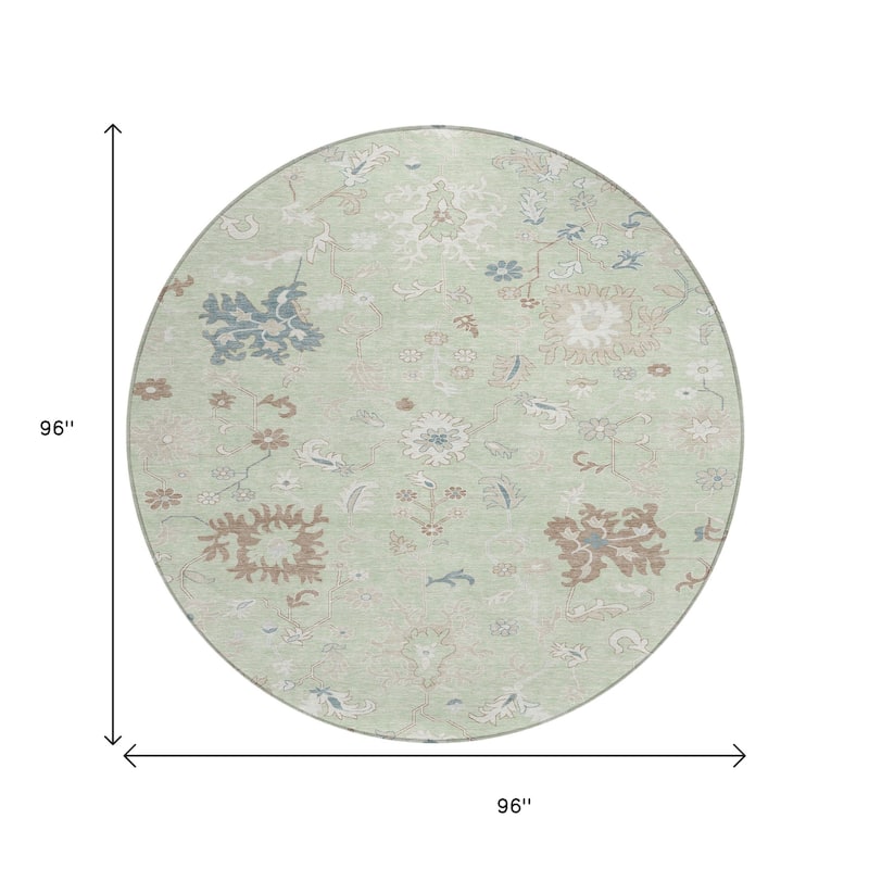 HomeRoots Floral Transitional Rectangle Outdoor Rug