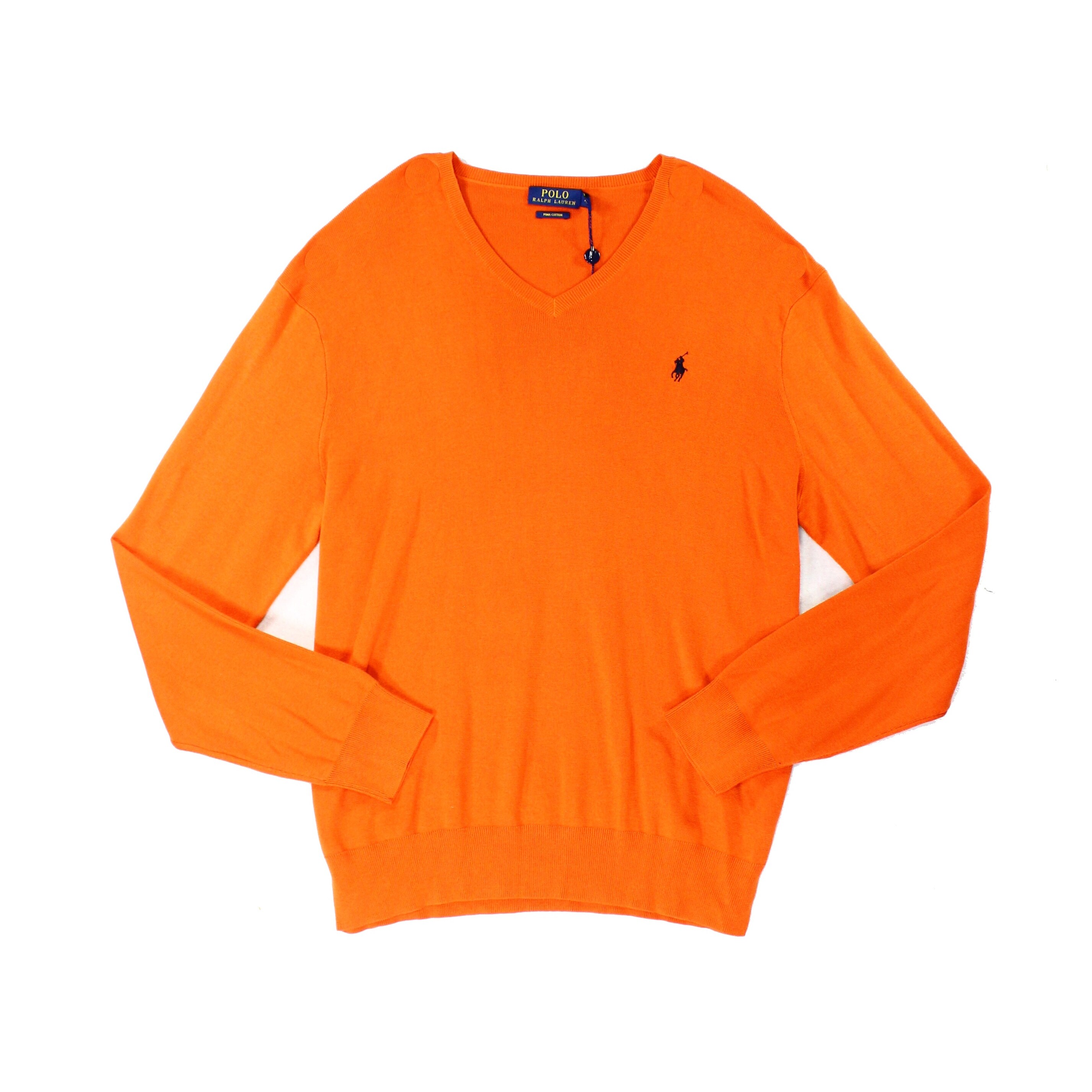 orange ralph lauren sweater