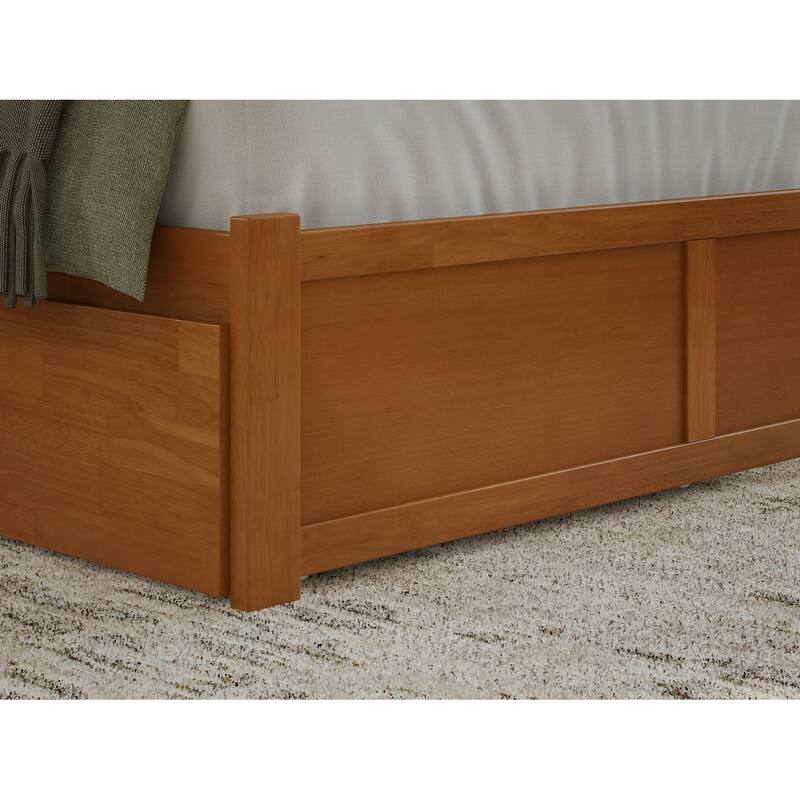Nantucket Bed with Footboard and Twin Extra Long Trundle