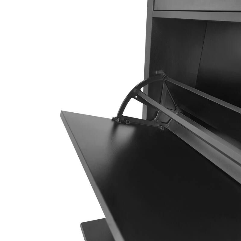 Entryway Organizer Shoe Cabinet with 2 Flip Drawers & Adjustable Panels for Storage and Organization
