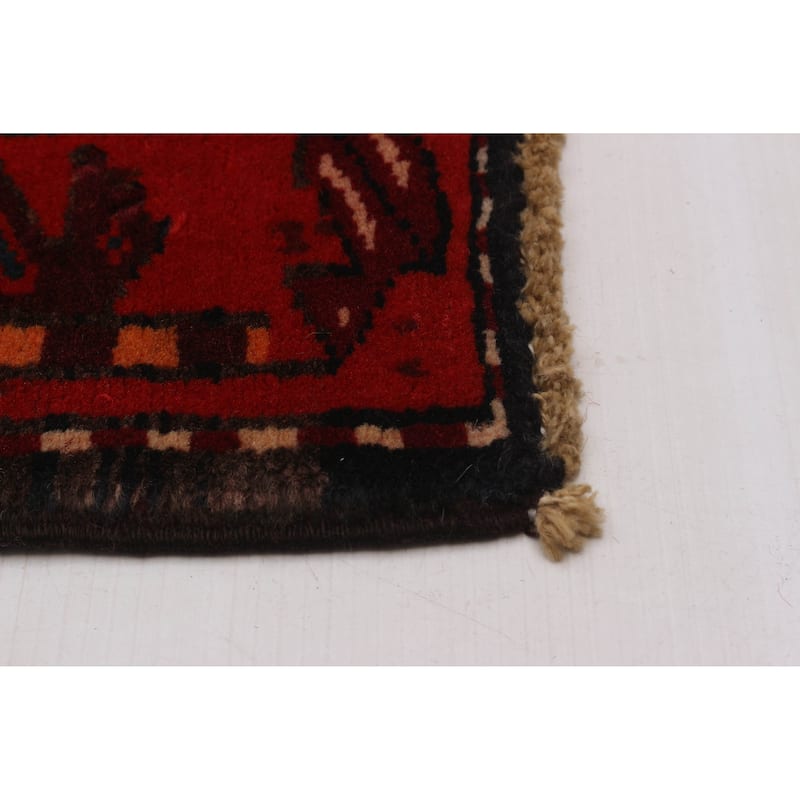 ECARPETGALLERY Hand-knotted Konya Anatolian Red Wool Rug - 3'10 x 11'1