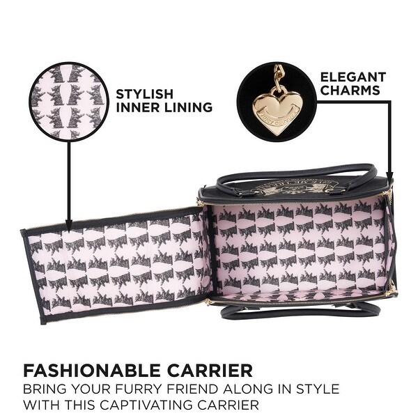 Juicy Couture Give Me Treats Pet Carrier - Stylish Travel