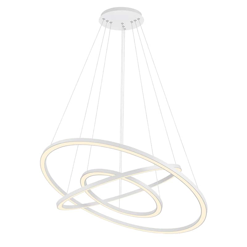 Chalice LED Chandelier With White Finish
