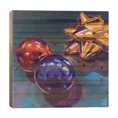 It's Beginning To Look A Lot Like Christmas Print On Wood by Very Berry - Multi-Color