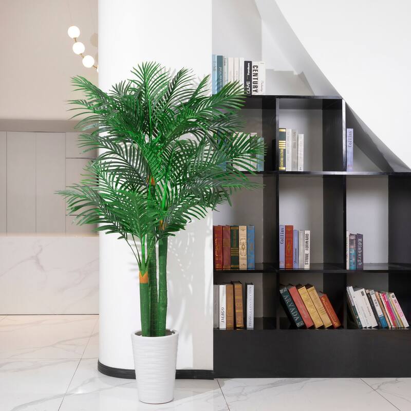 7.9' Golden Cane Artificial Palm Tree