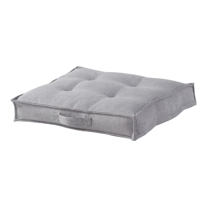 Square Tufted Floor Pillow - 24" L x 24" W - Cement