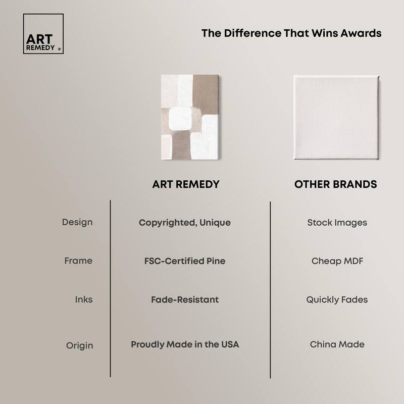 Stucco Squares I Canvas by Art Remedy, Gallery Wrapped