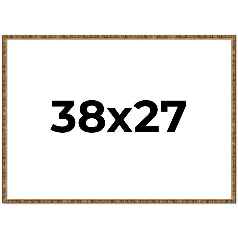 38x27 Frame Gold Kingsley Distressed Solid Wood Picture Frame Width