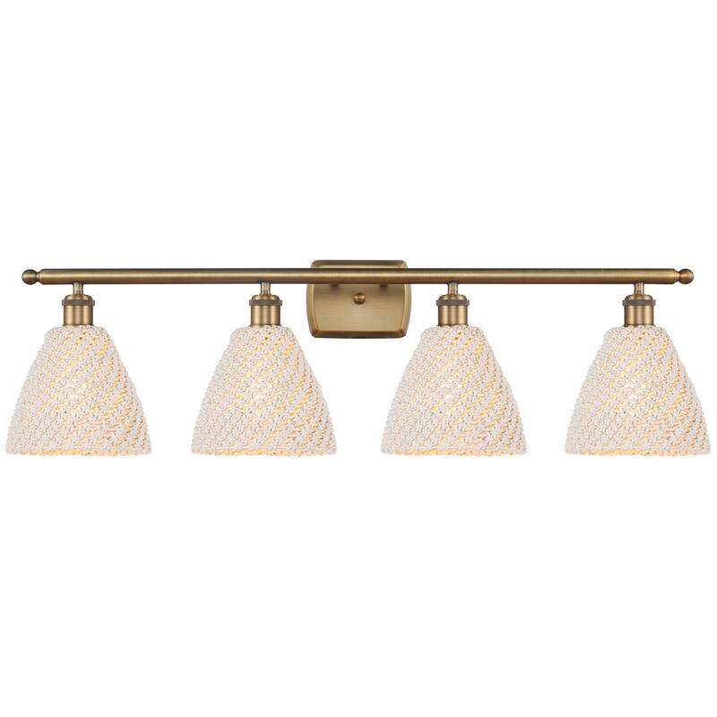 Innovations Lighting 516-4W-11-38 Bristol Natural Vanity Bristol - Brushed Brass / Natural