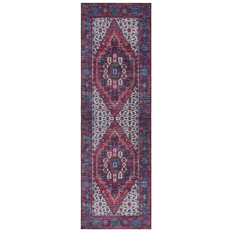 SAFAVIEH Tucson Machine Washable Slip Resistant Heide Oriental Rug
