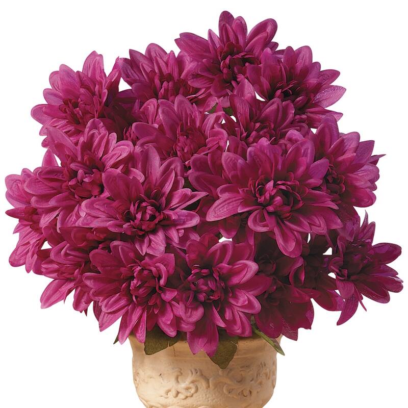 Floral Chrysanthemum Bushes - Set of 3 - 19.000 x 7.000 x 5.000