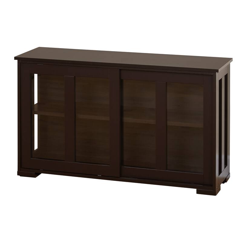 Porch & Den Jefferson Sliding Glass Door Stackable China Cabinet