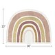 preview thumbnail 2 of 0, Boho Rainbow Collection Accent Floor Rug (2'5" x 1'8') - Blush Pink Dusty Rose Gold Yellow Mauve Taupe Beige Bohemian Celestial