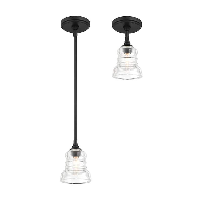 Crystorama Lighting Group GRG-1040_CEILING Gregory 5" Wide Semi-Flush