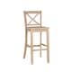 preview thumbnail 5 of 19, Linon Copper Grove Frunza Wooden 30-inch X-back Bar Stool