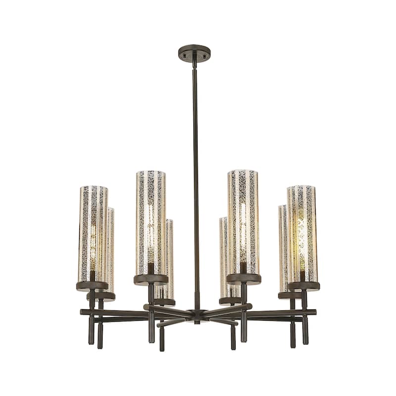 Innovations Lighting Downtown Urban - Lincoln - 8 Light 32" Stem Hung Chandlier