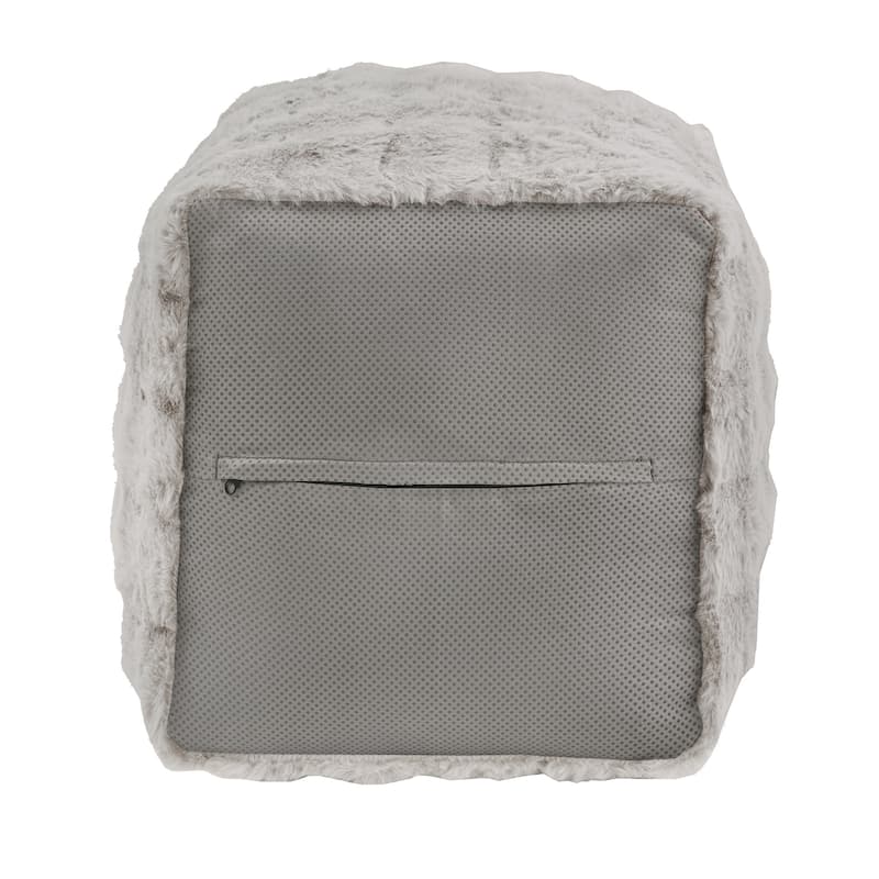 Brunico Upholstered Square Pouf Ottoman by iNSPIRE Q Bold