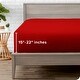 preview thumbnail 38 of 39, Bare Home Ultra-Soft Microfiber 22 Inch Extra Deep Pocket Fitted Sheet King - Red