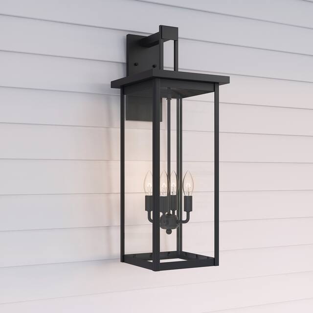 Millennium Lighting Barkeley 27" - 4 Light Outdoor Wall Sconce with Clear Glass Shades