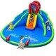preview thumbnail 11 of 17, Inflatable Waterslide Bounce House with Upgraded Handrail without Blower - 216" x 212.5" x 116" (W x D x H)