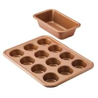 Ayesha Bakeware Nonstick Baking Pan Set, Copper, 5-Piece - Bed Bath &  Beyond - 32299199