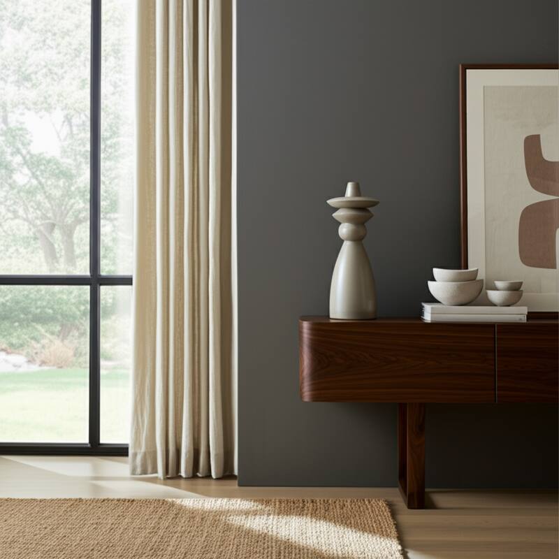 Pottery Vase Sculptural Silhouette Artesa Artisan-Inspired Design - Green - 10.25" x 10.25" x 25.25"